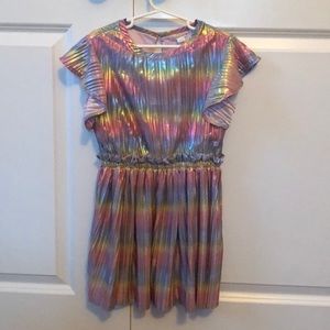 Crewcut rainbow girls dress